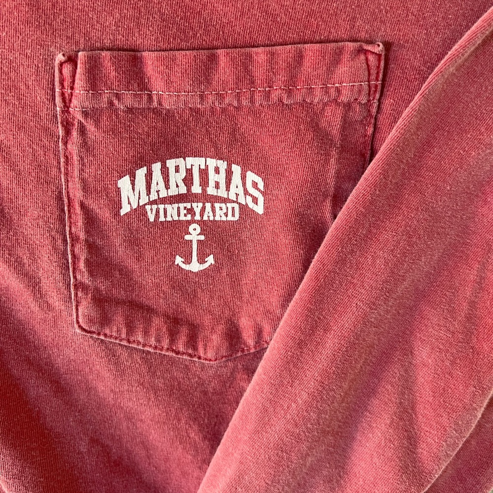 Martha’s Vineyard long sleeve Red T-shirt